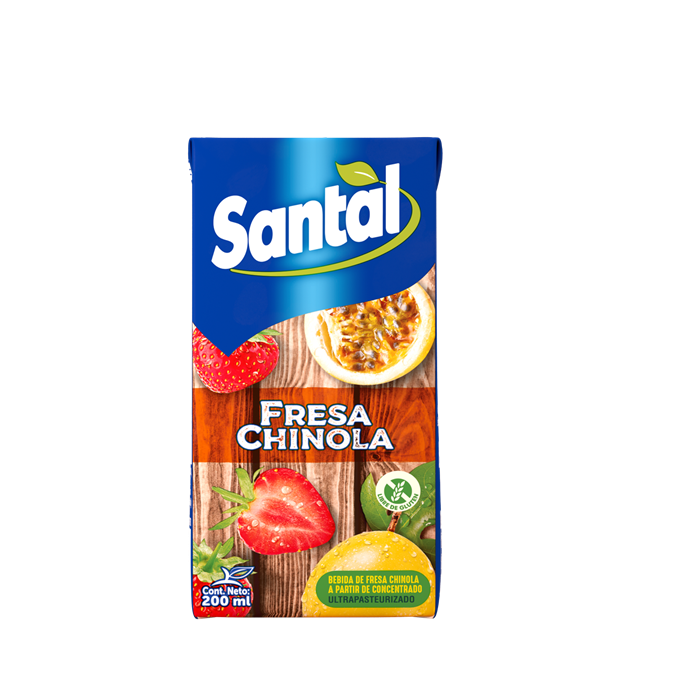 jugo santal fresa y chinola 200 ml