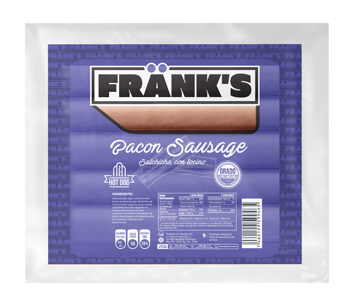 Salchicha Frank's con Tocino Paq.6 (copia)