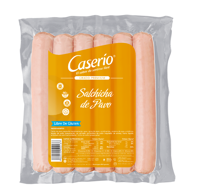 Salchicha de Pavo Caserío Paq. 6 (copia)