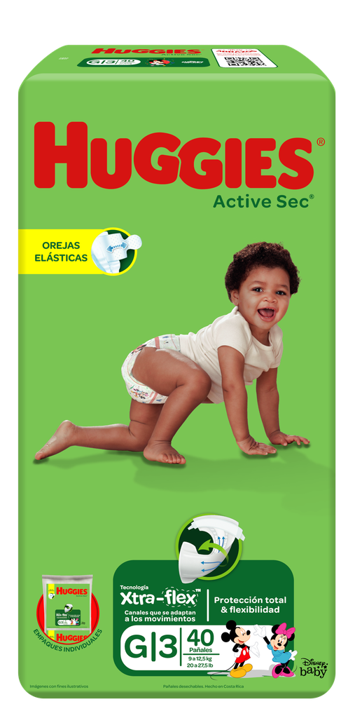 Huggies Active Sec Mega Singlepack Paso 3 Paq. 40 (copia)