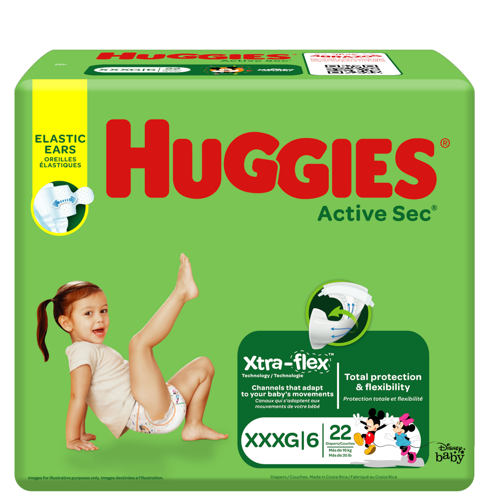 huggies active sec mega singlepack paso 6 paq. 21