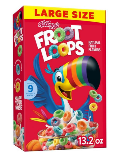[4135] cereal froot loops large 374 gr