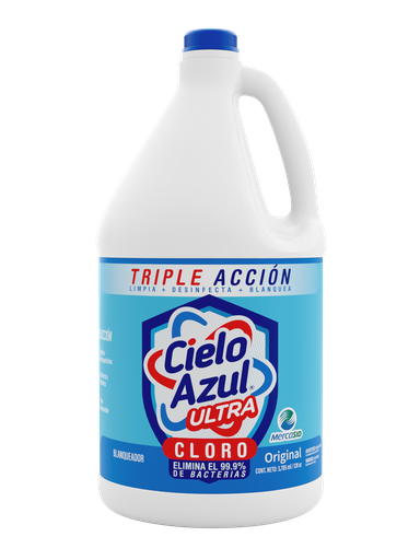 [4138] cloro cielo azul ultra galón 128 oz