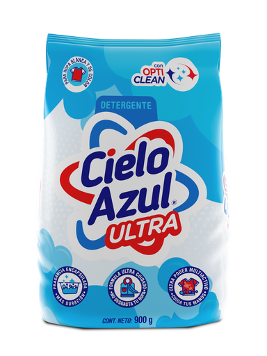 detergente cielo azul ultra funda 900 g