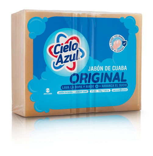 [4162] jabón barra cielo azul ultra original paq. 5