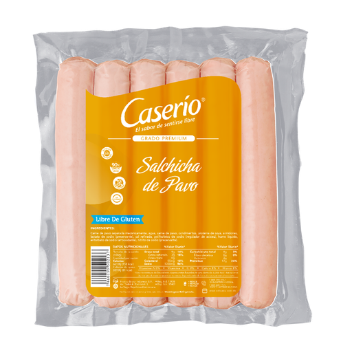 [213] salchicha de pavo caserío paq. 6