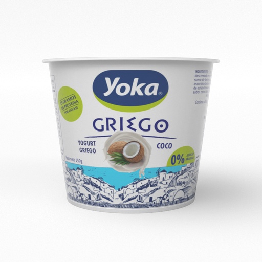 [5234] yogurt griego batido con coco 150 g