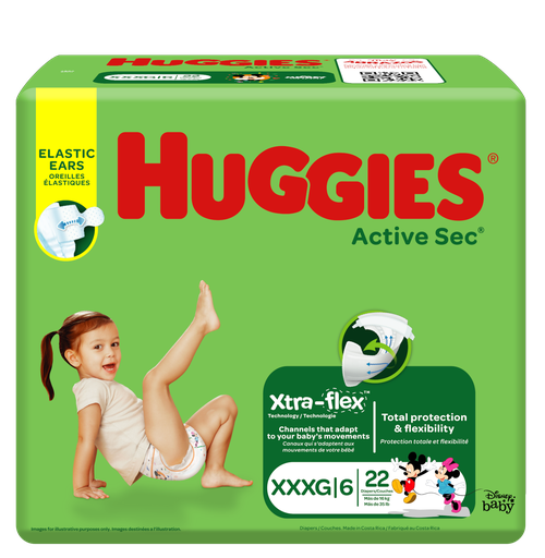[4155] huggies active sec mega singlepack paso 6 paq. 21